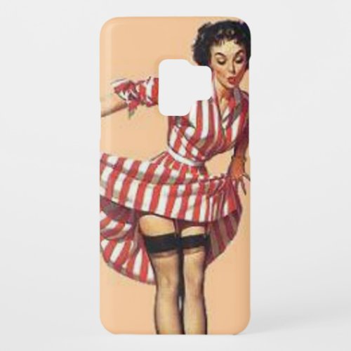 Vintage Naught Candy Striper Pin Up Girl Case_Mate Samsung Galaxy S9 Case