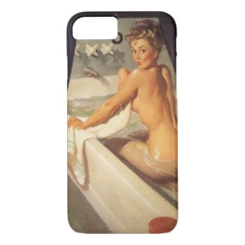 Vintage Naughty Dirty Pin Up Girl Iphone 8/7 Case by VintageBeauty at Zazzle