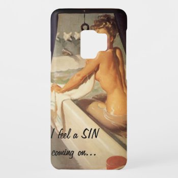 Vintage Naughty Dirty Pin Up Girl Case-mate Samsung Galaxy S9 Case by VintageBeauty at Zazzle
