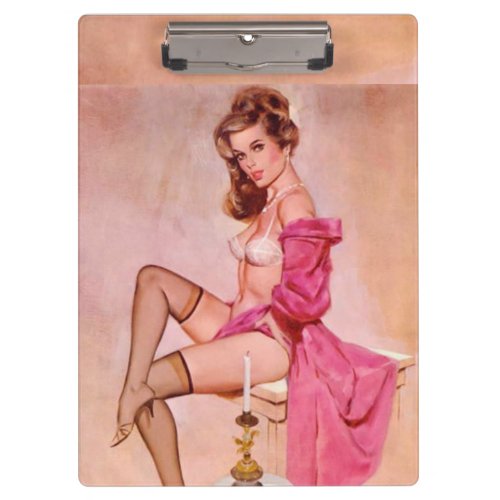 Vintage Naughty Mistress Pin_up Clipboard