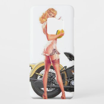 Vintage Naughty Sexie Pin Up Girl Case-mate Samsung Galaxy S9 Case by VintageBeauty at Zazzle