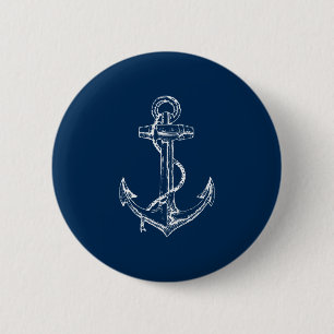 Vintage Nautical Anchor Button