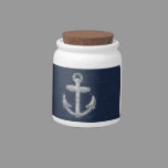 Vintage Nautical Anchor Candy Jar