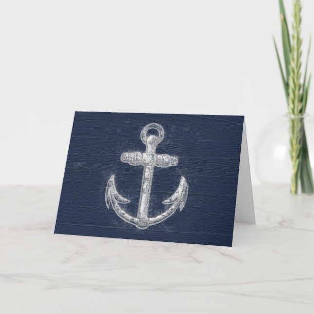 Vintage Nautical Anchor Card (Front)