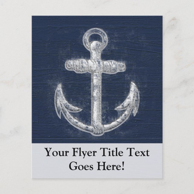 Vintage Nautical Anchor Flyer (Front)