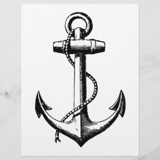 Vintage Nautical Anchor Illustration