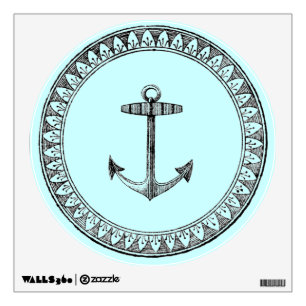 Vintage Nautical Anchor Medallion Wall Sticker