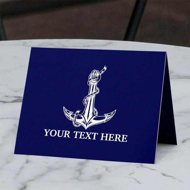 Vintage Nautical Anchor Rope Boat Name (Creator Uploaded)