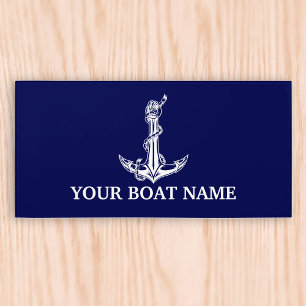 Vintage Nautical Anchor Rope Boat Name Door Sign
