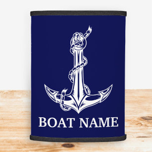 Vintage Nautical Anchor Rope Boat Name Lamp Shade