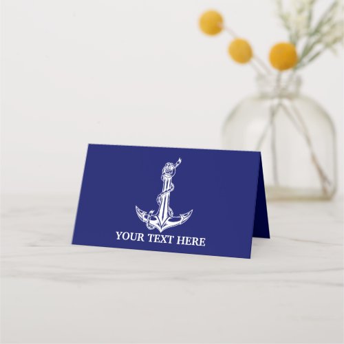 Vintage Nautical Anchor Rope Boat Name Loyalty Card