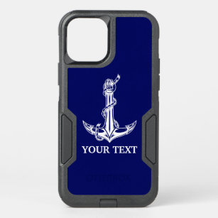 Vintage Nautical Anchor Rope Boat Name OtterBox Commuter iPhone 12 Case