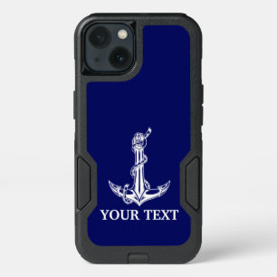 Vintage Nautical Anchor Rope Boat Name iPhone 13 Case