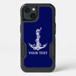 Vintage Nautical Anchor Rope Boat Name iPhone 13 Case