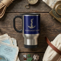 Vintage Nautical Anchor Rope Boat Name