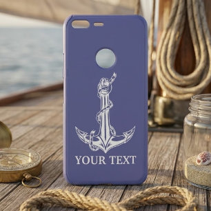 Vintage Nautical Anchor Rope Boat Name Uncommon Google Pixel Case