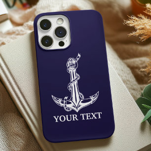 Vintage Nautical Anchor Rope Boat Name iPhone 11 Pro Case