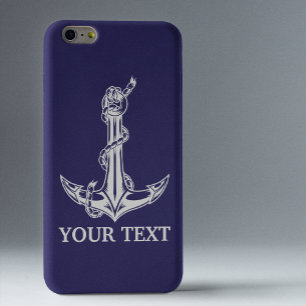 Vintage Nautical Anchor Rope Boat Name Clear iPhone 6 Plus Case