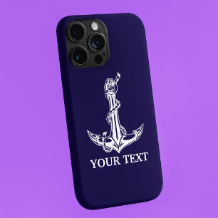 Vintage Nautical Anchor Rope Boat Name iPhone 11 Pro Max Case