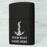 Vintage Nautical Anchor Rope Boat Name
