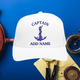 Vintage Nautical Anchor Rope Captain Trucker Hat