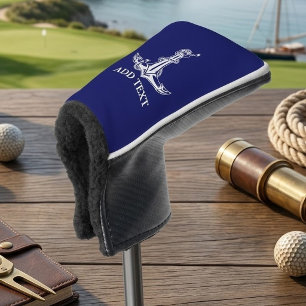 Vintage Nautical Anchor Rope Your Text Here Golf Head Cover