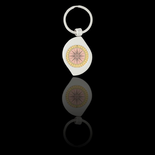 Vintage Nautical Compass Keychain (Creator Uploaded)