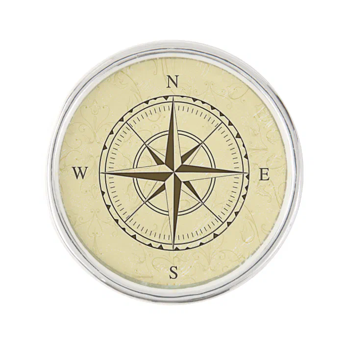 Compass Lapel Pin