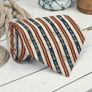 Vintage Nautical Custom Necktie
