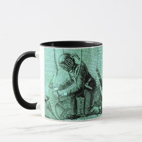 Vintage Nautical _ Deep Sea Diver Mug