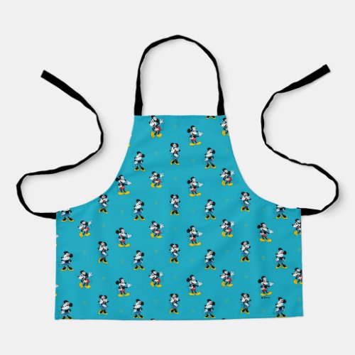 Vintage Nautical Mickey &amp; Minnie Mouse Pattern Apron