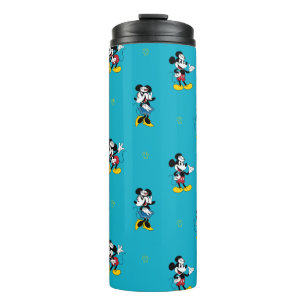 Vintage Nautical Mickey & Minnie Mouse Pattern Thermal Tumbler