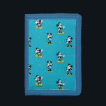 Vintage Nautical Mickey & Minnie Mouse Pattern Trifold Wallet<br><div class="desc">Set sail with a touch of Disney magic! This charming repeat pattern features Mickey and Minnie Mouse in their adorable vintage sailor outfits, complete with classic white hats and nautical accents. Set against a vibrant sea-blue background with dainty yellow seashell motifs, this design brings a timeless, retro aesthetic to your...</div>