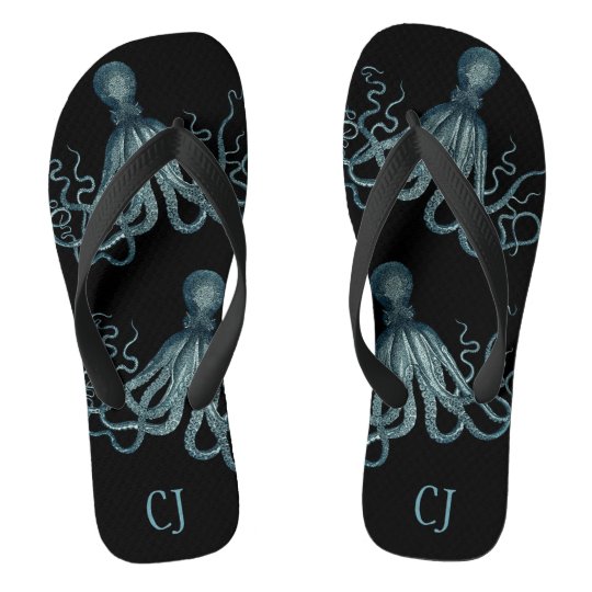 monogram flip flops