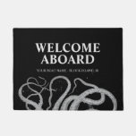 Vintage Nautical Octopus Welcome Aboard Boat Doormat at Zazzle