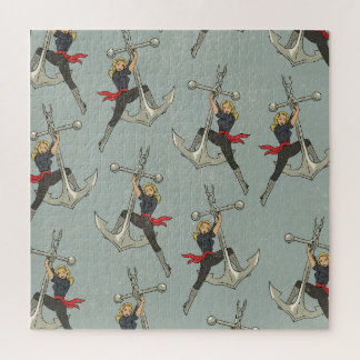 Vintage Nautical pattern Jigsaw Puzzle
