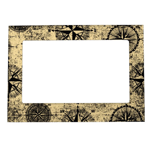 Vintage Nautical Pattern Magnetic Frame (Front)