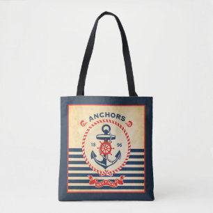 Vintage Nautical Poster Tote Bag