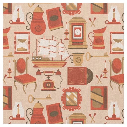 vintage nautical retro marine antique ship fabric