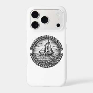 Vintage Nautical Sailboat Compass iPhone Case – Sa