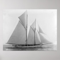 Vintage Nautical Schooner Marguerite Print