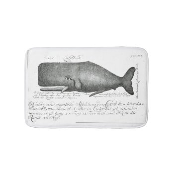 Vintage Nautical Scrimshaw Whale Steampunk Hipster Bath Mat by iGizmo at Zazzle