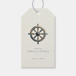 Vintage Nautical Ship's Wheel Gift Tags