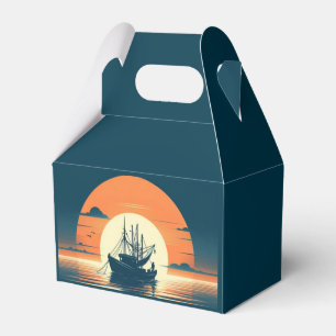 Vintage/Nautical shrimp/fishing Favor Boxes