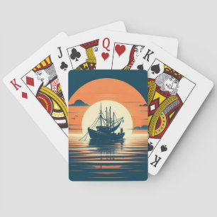 Vintage/Nautical shrimp/fishing  Poker Cards