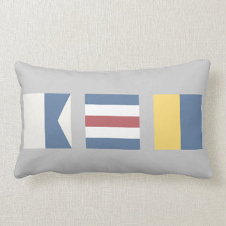 Vintage Nautical Signal Flag ACK Nantucket Pillow