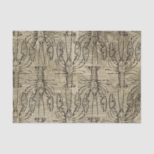 Vintage Nautical Tissue Paper (Front)