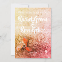 Vintage nautical wedding invitation