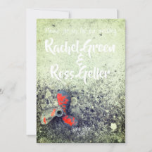 Vintage nautical wedding invitation