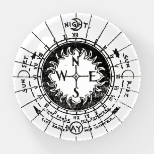 Vintage Navigation Compass Paperweight